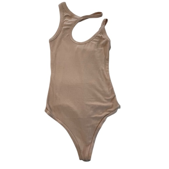 ALIX NYC Ribbed Neutral Beige Bodysuit size Medium - Picture 7 of 14